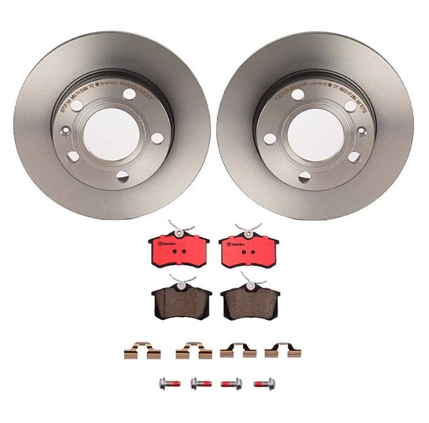 Audi Brembo Brake Kit - Pads and Rotors Rear (245mm) (Ceramic) 8E0698451L - Brembo 1535665KIT